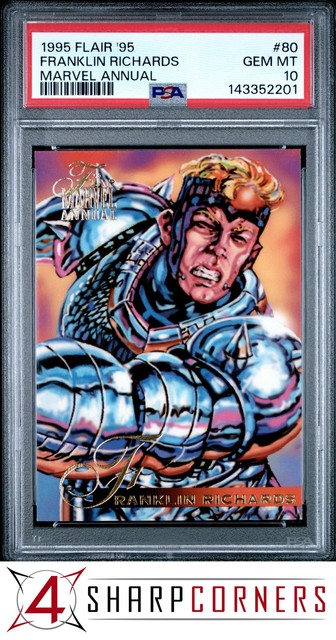 1995 FLAIR '95 MARVEL ANNUAL #80 FRANKLIN RICHARDS POP 4 PSA 10