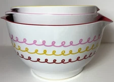 Cake Boss MIXING BOWLS Countertop Set of 3  Melamine Icing 3, 2 And 1.8 Quart