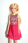 NICE! 2021 BARBIE FASHIONISTAS #169 DOLL, #GRB59 w/ ORIG BARRETTES ~ REDRESSED — photo 3