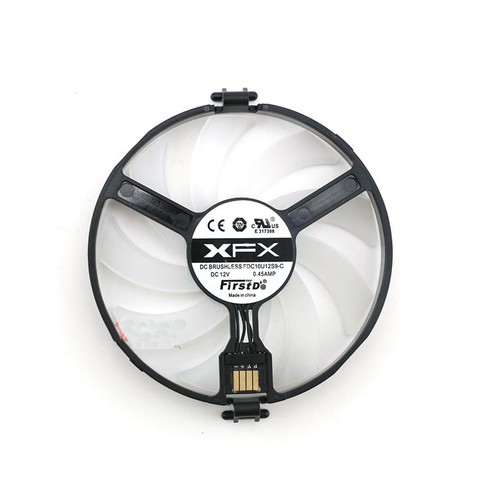 XFX RX470 RX480 Graphics GPU Fan For XFX RX 370/470/480/580 GTR Video card Blue - Afbeelding 2 van 4