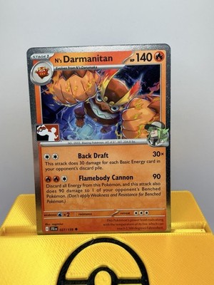 N s Darmanitan 027/159 Cosmos Holo Pokémon Play! Prize Pack Play Stamp Series 8