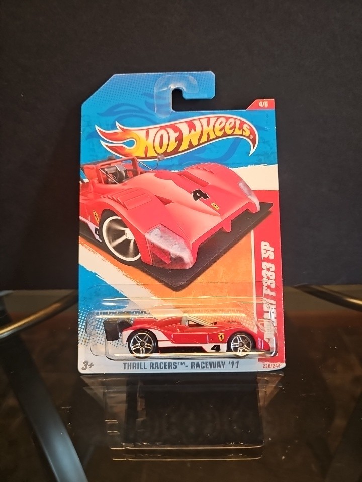 Hot Wheels 2011 Thrill Racers Raceway Ferrari F333 SP Red 220/244