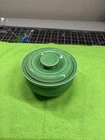 Vintage Fiestaware Kitchen Kraft - Individual casserole & lid - green (1937-44)