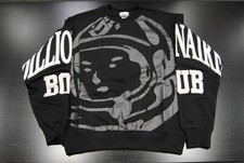 NEW MENS BBC 851-8301 BILLIONAIRE BOYS CLUB BB BIG FACE SWEATSHIRT BLACK