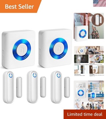 Caregiver Alert System: Wireless Door Alarms for Safety   3 Sensor, 110 dB Chime