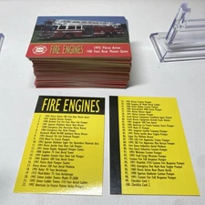 1993 Fire Engines - Series 1 - 100 trading card set by Bon Air Mint Set