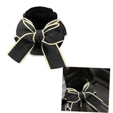 Car Gear Shift Knob Cover, Cute Bow Tie Shifter Stick Protective Black bow