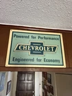 Vintage Chevrolet Metal Tin Sign Powered for Performance Engineered Economy12x18