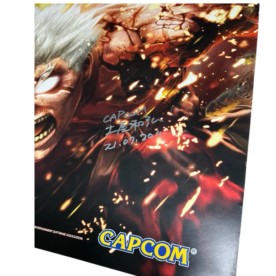 VTG Asura’s Wrath 18”x24” Poster SIGNED Hiroshi Matsuyama & Kazuhiro Tsuchiya - Image 2 of 4