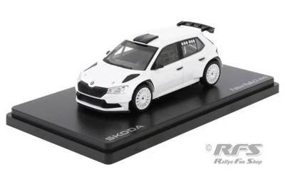 Skoda Fabia RS Rally2 Rallye Plain Body Asphalt Tarmac Version 1:43 Abrex 606E