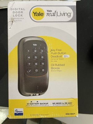 Yale B1L Lock Keypad Deadbolt in Oil Rubbed Bronze Z-Wave Mode,: YRD110-ZW-61