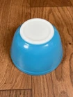Vintage 1950’s  Pyrex Blue Small Nesting Mixing Bowl 5.5" Very Nice