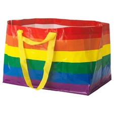 IKEA Rainbow Bag Shopping Storage Gay Pride