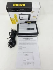 EZCAP Cassette to MP3 Converter USB Cassette Capture Black