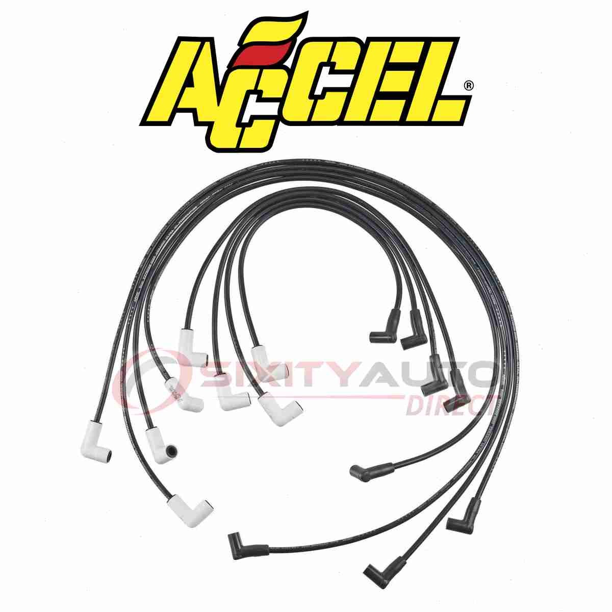 ACCEL Spark Plug Wire Set for 1976-1986 Pontiac Parisienne 4.4L 5.0L 5.7L V8 ln