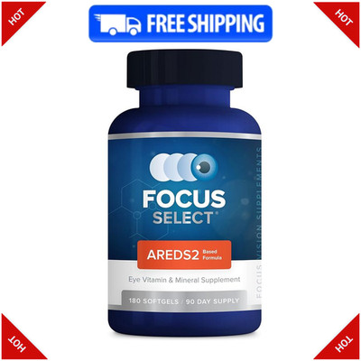 Focus Select AREDS2 Based Eye Vitamin-Mineral Supplement (180 ct. 90 Day Supply)