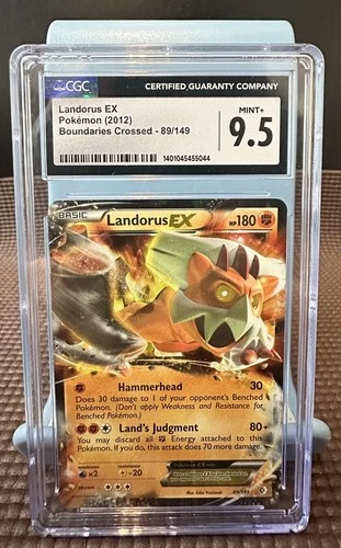 2012 Pokemon Landorus EX 89/149 Boundaries Crossed Rare Holo CGC PSA 9.5 Mint+