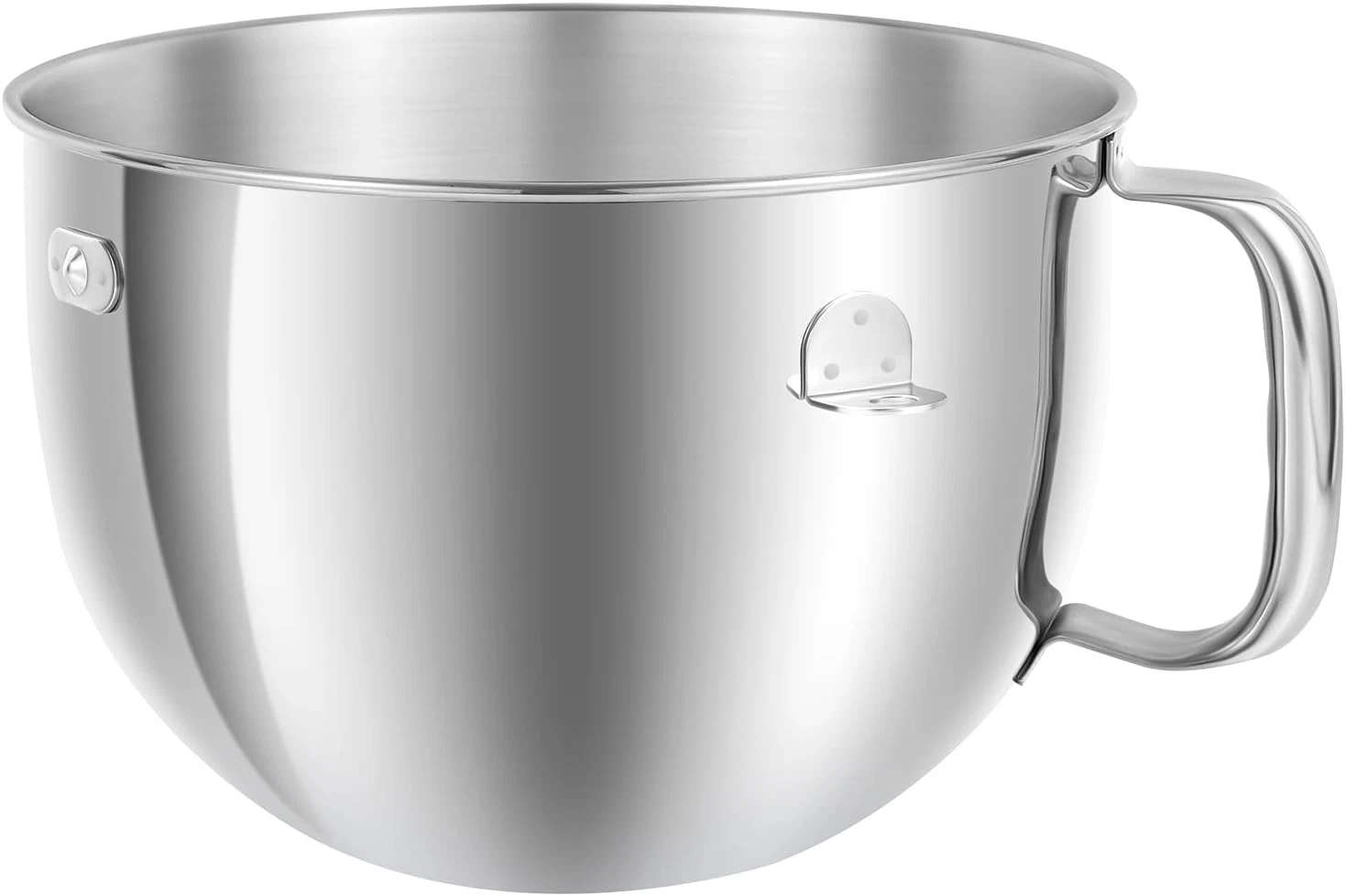 6QT Stainless Steel Mixer Bowl with Handle Compatible with Kitchenaid Bowl Lift