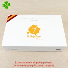 El Septimo Geneva Rioja Empty Wood Cigar Box 9" x 5.75" x 2"