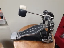 Vintage Rare Pearl Bass Kick Drum Pedal Single Chain Drive Heavy Duty Base Plate