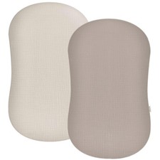 Muslin Baby Lounger Cover 2 Pack, Soft Toddler, Beige  Vintage Taupe
