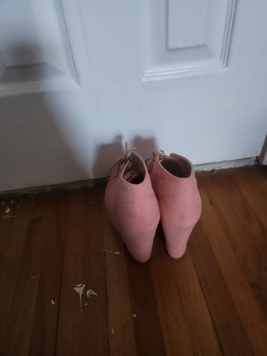 Womens Pink Wedges - Picture 3 of 4