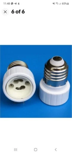 Adapter E27 - GU10 Lamp Socket Converter Socket Lamp Base Socket UK Stock - Image 4 of 4