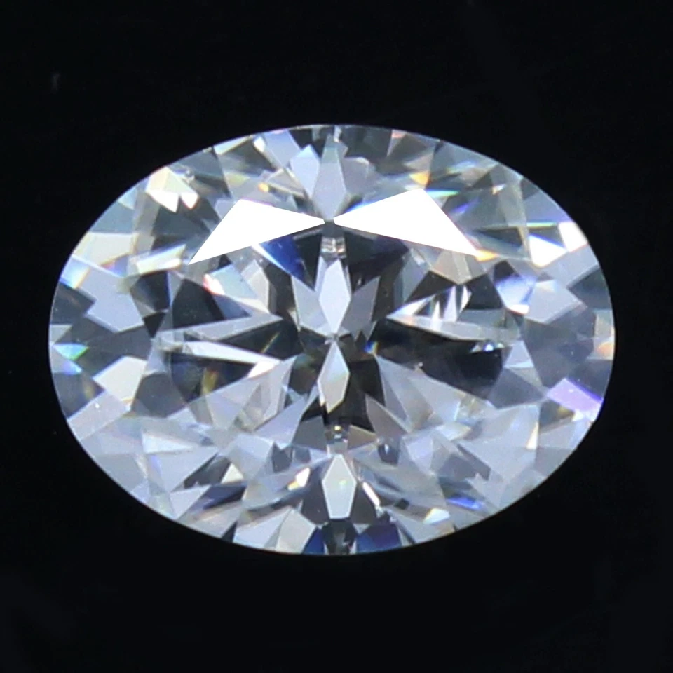 Diamante suelto blanco ovalado 7x5 mm corte excelente certificado DE natural certificado VVS1 Foto 4 de 4