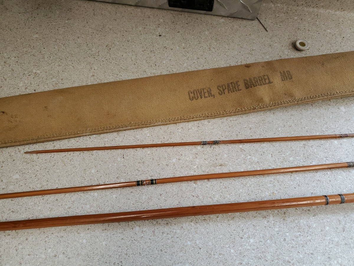 Antique Split Bamboo Montague Fly Fishing Rod 8.1' Clipper 3