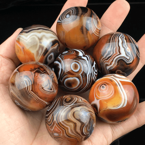 Natural Silk Agate Ball Quartz Crystal Sphere Ball Reiki Healing Decors DIa.30MM - Picture 4 of 9