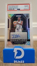 2023 PANINI PRIZM WNBA DIAMOND MILLER MOJO PRIZM AUTO RC #/25 SG-DML PSA 10