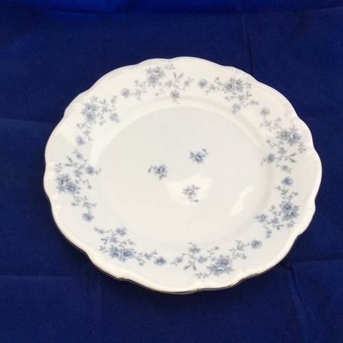 Johann Haviland Bavaria Germany Blue Garland Dinner Plate Platinum Trim 1 Green - Picture 1 of 2