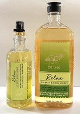   Bath  Body Works SANDALWOOD EUCALYPTUS MANDARIN Aromatherapy Mist and Wash  
