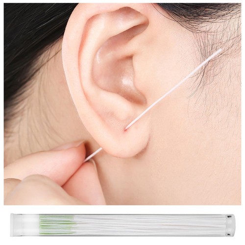 60PCS Earring Hole Cleaner Ear Hole Dirt Floss Cleaning Line Piercing Cleaner