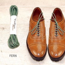 FERN Waxed Cotton SHOELACES Laces any qty  one ship charge Allen Edmonds