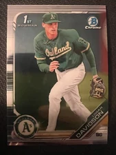 QTY: 2019 Bowman Draft Chrome - Logan Davidson ( Athletics ) 1st Rookie #BDC-10