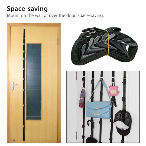 Baseball Cap Hat Rack Wall Door Visors Hanger Holder Storage Organizer 16 Hooks - Picture 9 of 10