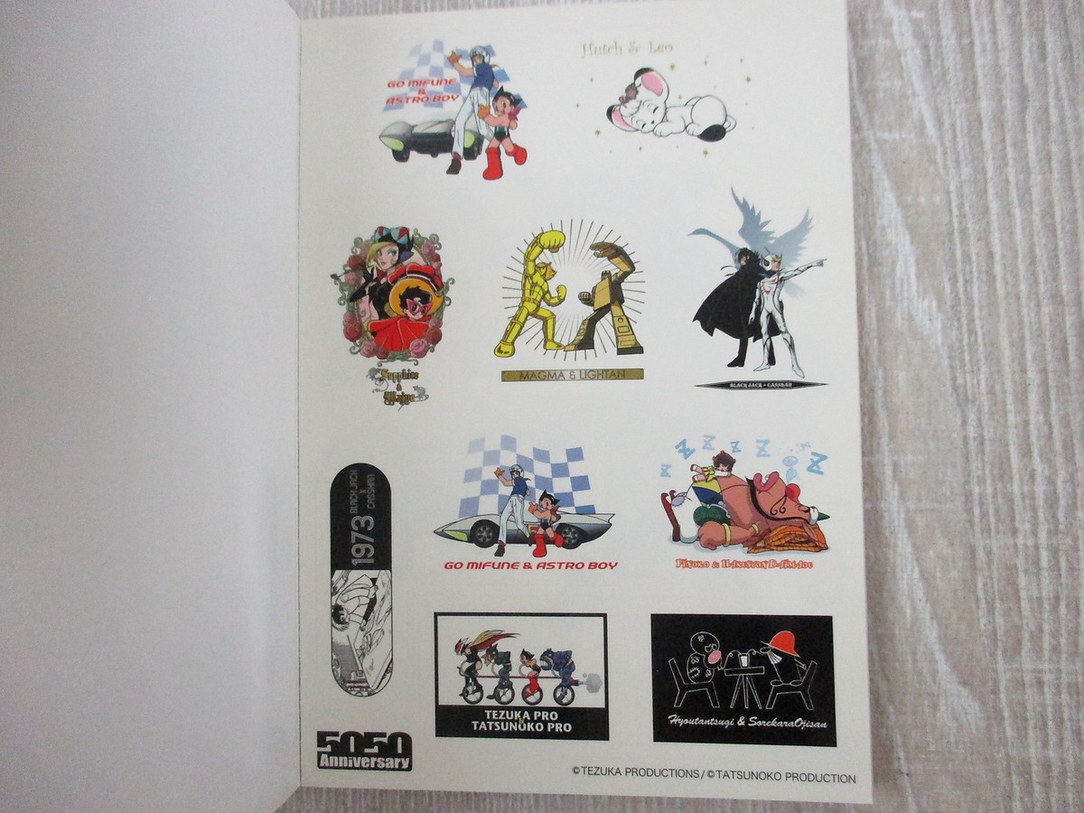 TEZUKA PRO TATSUNOKO 50th Anniv. Postcard Art Book w/Sticker