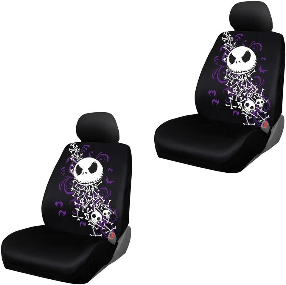 New 2 Seat Covers Headrest Cover Low Back Disney Nightmare Before Christmas NBC - Изображение 2 из 4