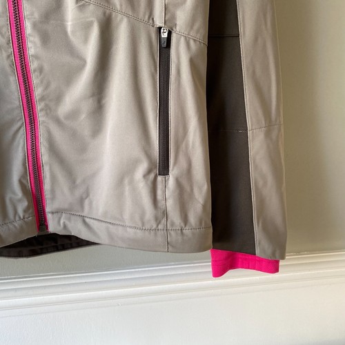 Womens Asics Running Sports Jacket Coat Grey Small S Zip Up Run Gym Lightweight - Picture 6 of 9