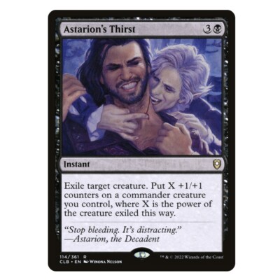 Astarion's Thirst, Gale X Astarion OFFICIAL Baldur's Gate MTG Card | eBay Astarion's Thirst, Gale X Astarion OFFICIAL Baldur's Gate MTG Card | eBay
