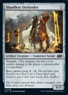 (x4) Shardless Outlander 0028 Playset Common Foundations Jumpstart MTG NM