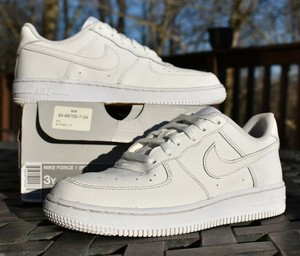 Nike Air Force 1 PS 'White' 314193-117 Youth Size 3Y | eBay