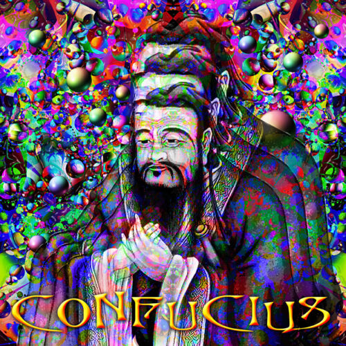 "CONFUCIUS" T-SHIRT OR PRINT BY ED SEEMAN - Afbeelding 1 van 2