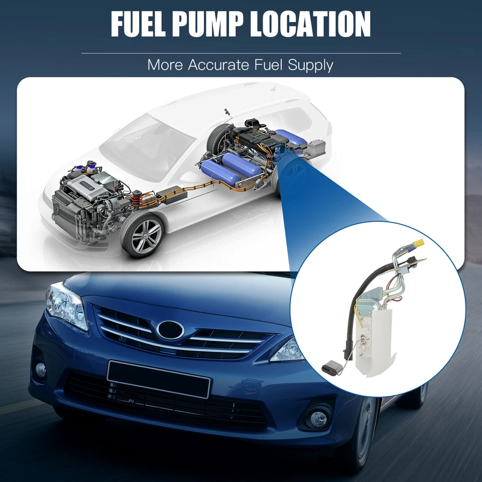Para Ford F-150 1992-1996 5.0L 4.9L 5.8L 2x Bomba de combustible 19 gal. Delantera y 18 gal. Trasera Foto 3 de 4