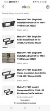 Metra 99-7411 Single DIN Installation Dash Kit for 1984-1989 Nissan 300ZX