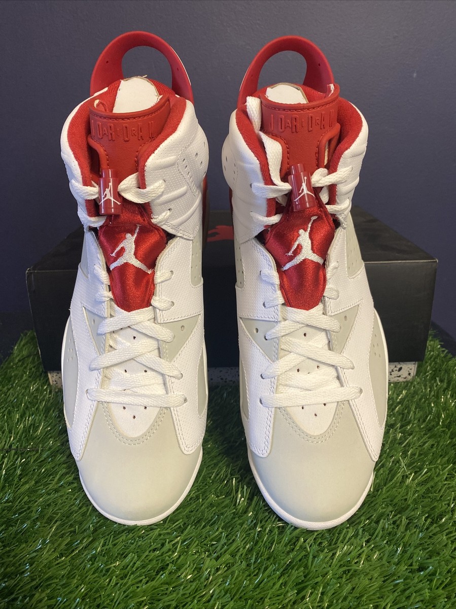 Air Jordan 6 Retro Alternate Hare 384664-113 White Gym Red