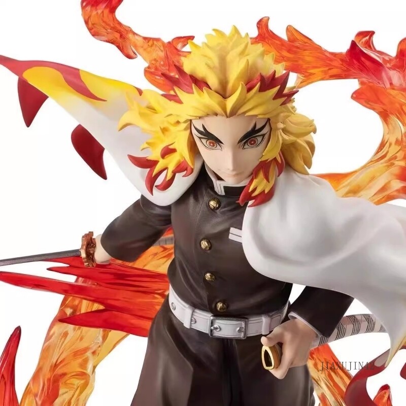 13 CM DÉMON Slayer Rengoku Kyoujurou figurines d'anime Kimetu No Yaiba Figurine EUR 20,99