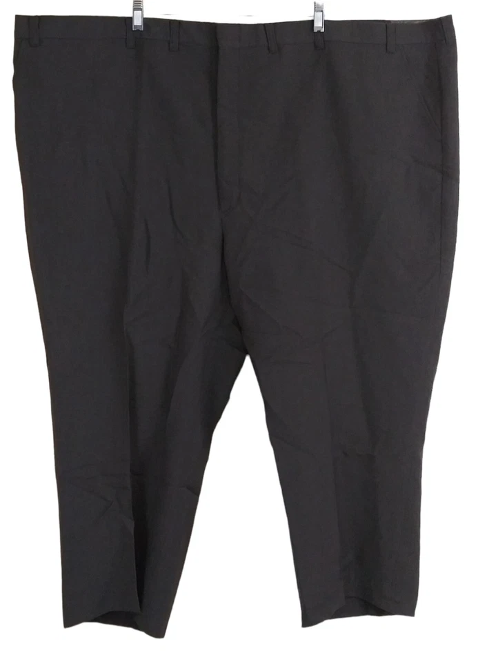 Pantalones de vestir vintage nuevos años 90 Alexander Lloyd EE. UU. Deadstock gris carbón 57X25 Foto 2 de 4