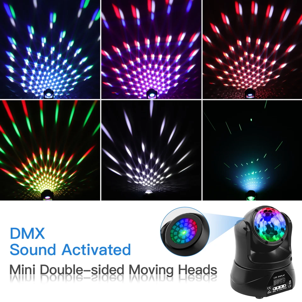 RGBW Kaleidoscope Dual Head Moving Light With Starlight For Stage Event Party - Image 4 of 4
